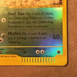 Pokemon TCG Expedition Weezing Reverse Holo Card 32/165 2002 - Image 5