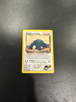 Pokemon TCG Rockets Snorlax 33/132 Gym Heroes Unlimited Card - Image 1