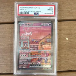 The Pokemon Company Mew ex 053 SVP Promo Holo ENG 2023 PSA 8 151 UPC - Image 1