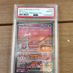 The Pokemon Company Mew ex 053 SVP Promo Holo ENG 2023 PSA 8 151 UPC - Image 2