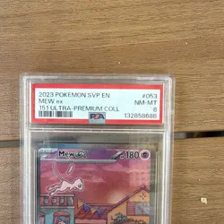 The Pokemon Company Mew ex 053 SVP Promo Holo ENG 2023 PSA 8 151 UPC - Image 3