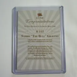 2025 Pieces of the Past Mobsters Single Relic Blue Sammy The Bull Gravano /50 - Image 2