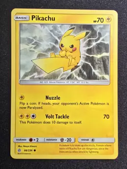 Pikachu - 66/236 - Common - Sword & Shield: Cosmic Eclipse *NM* Pokemon TCG - Image 1