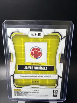 2026 Panini Prizm FIFA World Cup James Rodriguez #S-JR Colombia Auto Silver /75 - Image 2