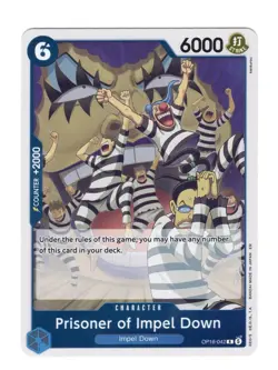 Prisoner of Impel Down OP16-042 Rare The Time of Battle One Piece Foil Near Mint - Image 1