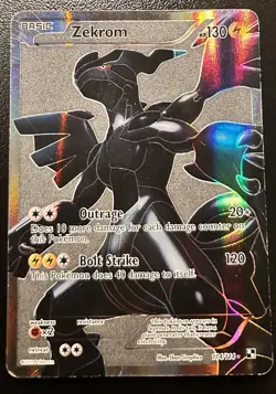 The Pokemon Company Zekrom 114/114 Black & White Holo Full Art Ultra Rare 2011 - Image 1