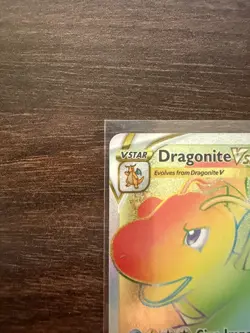 Pokemon Go Sword & Shield Dragonite VStar Rainbow Secret Rare 081/078 NM - Image 4