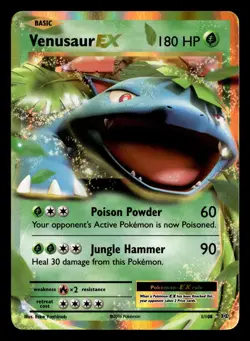 Venusaur EX 1/108 EX Rare Holo Evolutions Pokemon Card - 2 - Image 2