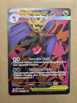 Mega Dragalge ex - 104/086 Ultra Rare Full Art ME04: Chaos Rising Pokemon TCG NM - Image 1