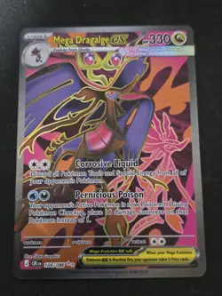 Mega Dragalge ex 104/086 Holo Ultra Rare Chaos Rising Pokemon NM/M - Image 1