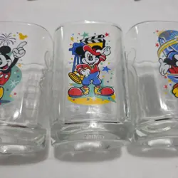 2000's McDonald Disney Mickey Mouse Glass Cups - Set of 4 - Image 3