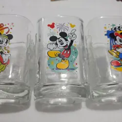 2000's McDonald Disney Mickey Mouse Glass Cups - Set of 4 - Image 4