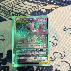 Pokemon TCG Mewtwo & Mew GX Unified Minds Full Art TAG TEAM GX Holo 222/236 - Image 2