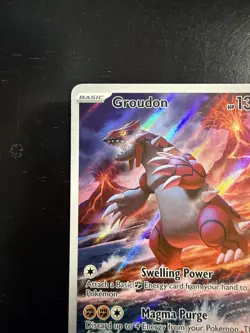Pokemon TCG Groudon Illustration Rare Paradox Rift 199/182 - Image 2