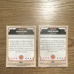 Topps 2025 McDonald's All-American Chrome Caleb Wilson West #10 #48 2-Card Lot - Image 2