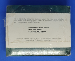 1992 Upper Deck Baseball MLB Team MVP Holographic 54 Card Set - Factory Sealed - Image 2