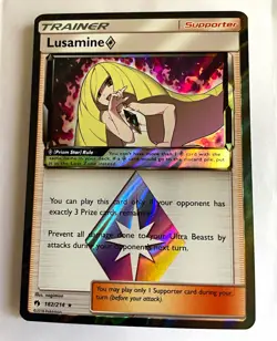 The Pokemon Company Lusamine Prism Star Holo Crimson Invasion 182/214 Eng - Image 1