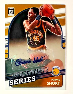 2021-22 Donruss Optic Purvis Short AUTO Card Signature Series Warriors Legend! - Image 3