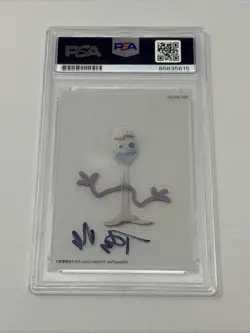 Forky Disney Pixar Clear Card Card Signed AUTO By TONY HALE PSA DNA Toy Story - Image 3