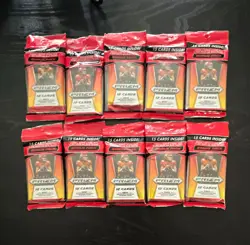 Panini 2021 Prizm Draft Picks NCAA Football Bonus Pack Lot of 10 Packs 15 Cards - Image 1