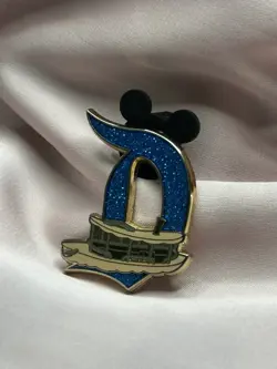 Magic Key To Disneyland 70th Gold Glitter Mystery Jungle Cruise D Pin Disney - Image 2
