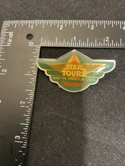 C3 Walt Disney Disneyland DLR Pin Star Tours Now the Adventure is Real 1986 Vtg - Image 3