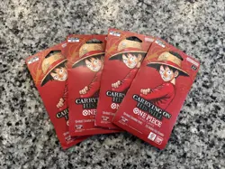 One Piece TCG OP-13 Carrying On His Will Sleeved Booster Packs Lot of 4 Sealed - Image 1