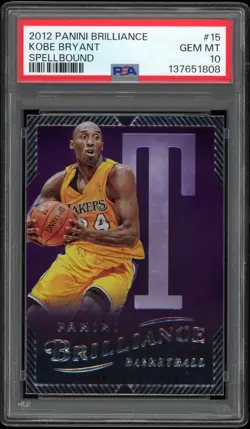 2012 Panini Brilliance #15 KOBE BRYANT Spellbound "T" PSA 10 GEM MINT - Image 1