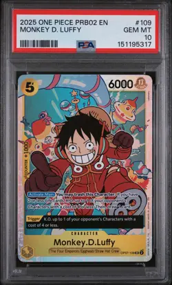 2025 #109 MONKEY D. LUFFY PSA 10 - Image 1