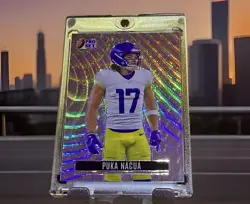 Leaf 2023 Pro Set Metal Puka Nacua Los Angeles Rams Retro #RB-72 1/7 - Image 1