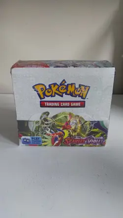 Pokemon TCG Scarlet and Violet Base Set Booster Box Factory Sealed Box damage - Image 1