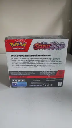 Pokemon TCG Scarlet and Violet Base Set Booster Box Factory Sealed Box damage - Image 3