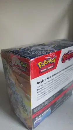 Pokemon TCG Scarlet and Violet Base Set Booster Box Factory Sealed Box damage - Image 4