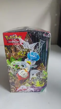 Pokemon TCG Scarlet and Violet Base Set Booster Box Factory Sealed Box damage - Image 5
