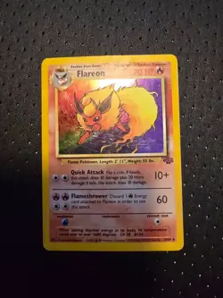 Pokemon TCG Flareon Jungle 3/64 Holo Unlimited Holo Rare - Image 1