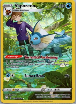 Vaporeon TG02/TG30 Brilliant Stars Trainer Gallery Ultra Rare NM Pokemon TCG - Image 1