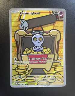 The Pokemon Company Gimmighoul 198/182 SV04 Paradox Rift IR Holo EN 2023 - Image 1
