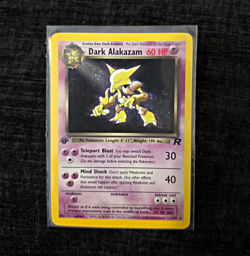 Wizards of the Coast Team Rocket Dark Alakazam 1/82 English 1st Edition Holo60HP - Image 1