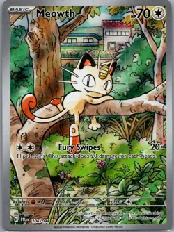 Meowth 106/094 Holo ME02: Phantasmal Flames Pokemon TCG NM - Image 1