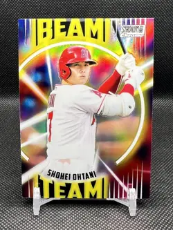 2022 Topps Stadium Club Chrome Beam Team Refractor Shohei Ohtani Angels - Image 1