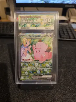 Pokemon TCG Lillie's Clefairy EX 184/159 - ACE 10 Perfect Subgrades - Image 1