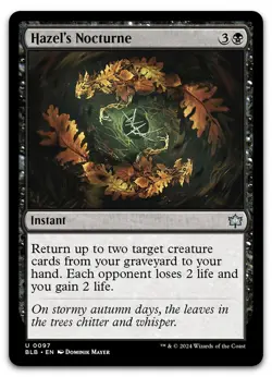 Hazel's Nocturne #97 (NM) Bloomburrow BLB Magic MTG - Image 1