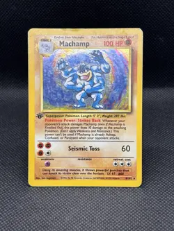 Machamp 8/102 1st Edition Holo Rare Deck Exclusives - Image 2