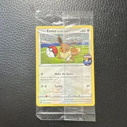 Sealed Eevee on the Ball Promo 002/005 (2020) English Futsal Pokemon Card TCG NM - Image 1