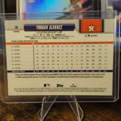 2026 Topps Chrome Yordan Alvarez Base Set Houston Astros Card #3 - Image 2