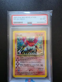 2001 POKEMON NEO REVELATION #7 HO-OH HOLO PSA 6 - Image 1