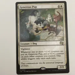 MTG Generous Pup [Foundations Jumpstart] Near Mint- White Rare (ID# 501584) - Image 4