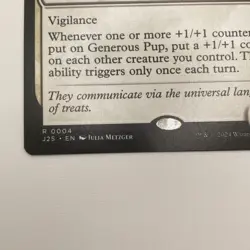 MTG Generous Pup [Foundations Jumpstart] Near Mint- White Rare (ID# 501584) - Image 5