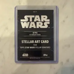 2025 Topps Star Wars Smugglers Qi'ra Stellar Signatures Art Card#SAS-77 - Image 2