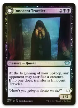 Innocent Traveler #121 (Foil) (NM) Crimson Vow VOW Magic MTG - Image 1